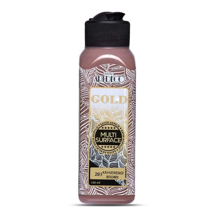 Artdeco Gold Multi Surface Saten Akrilik Boya 140 ml Kahverengi 295