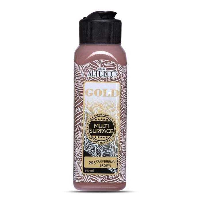 Artdeco Gold Multi Surface Saten Akrilik Boya 140 ml Kahverengi 295