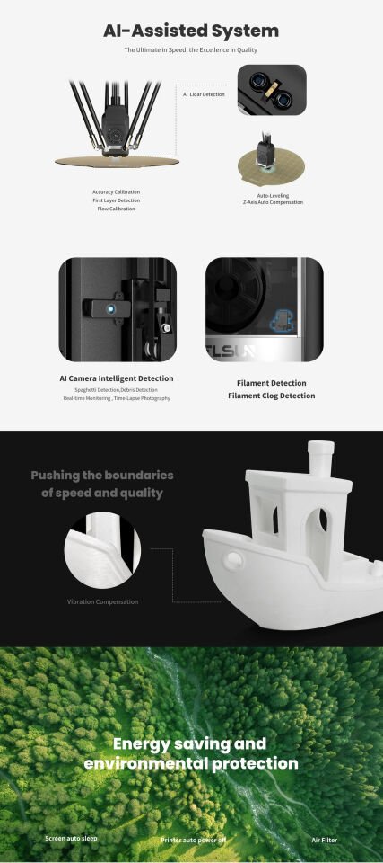 FLSUN S1 Pro Ultra High Speed 3D Yazıcı