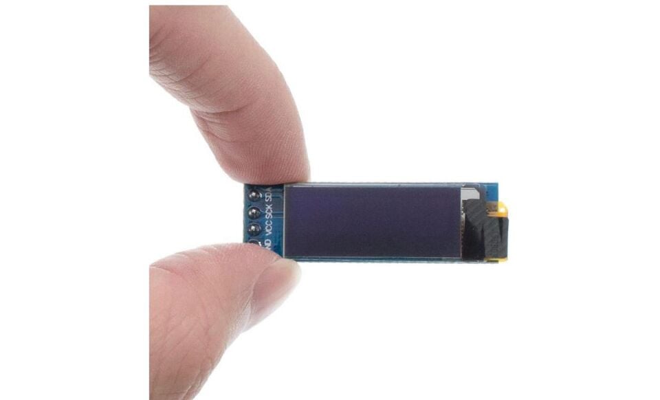 0.91'' 128x32 Oled Lcd Ekran SSD1306 - I2C Mavi