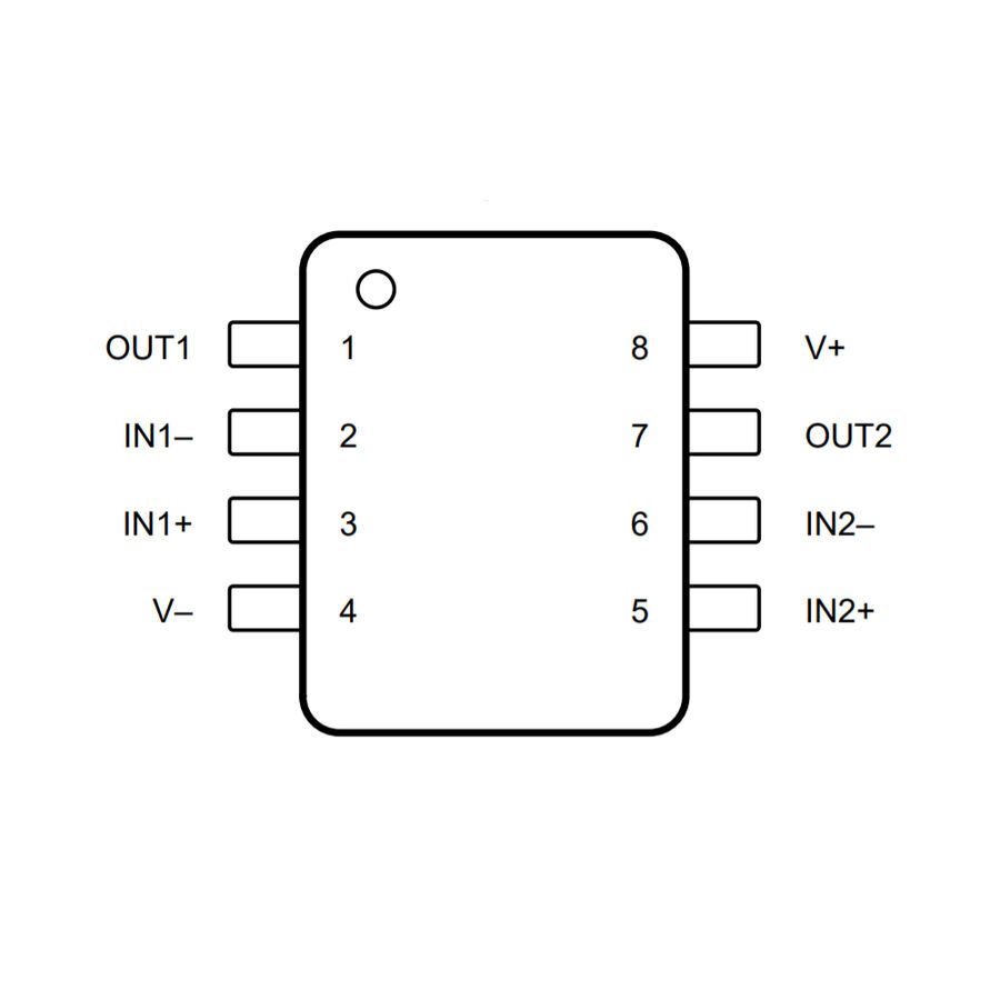 LM358 SOIC-8 SMD OpAmp Entegresi
