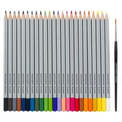 Bruynzeel Aquarelle Kuru-Sulu Kalem Boya Seti 24 Renk