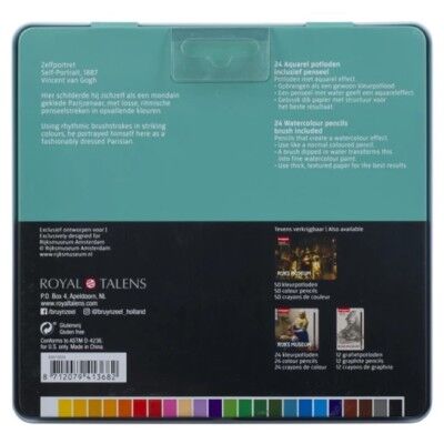 Bruynzeel Aquarelle Kuru-Sulu Kalem Boya Seti 24 Renk