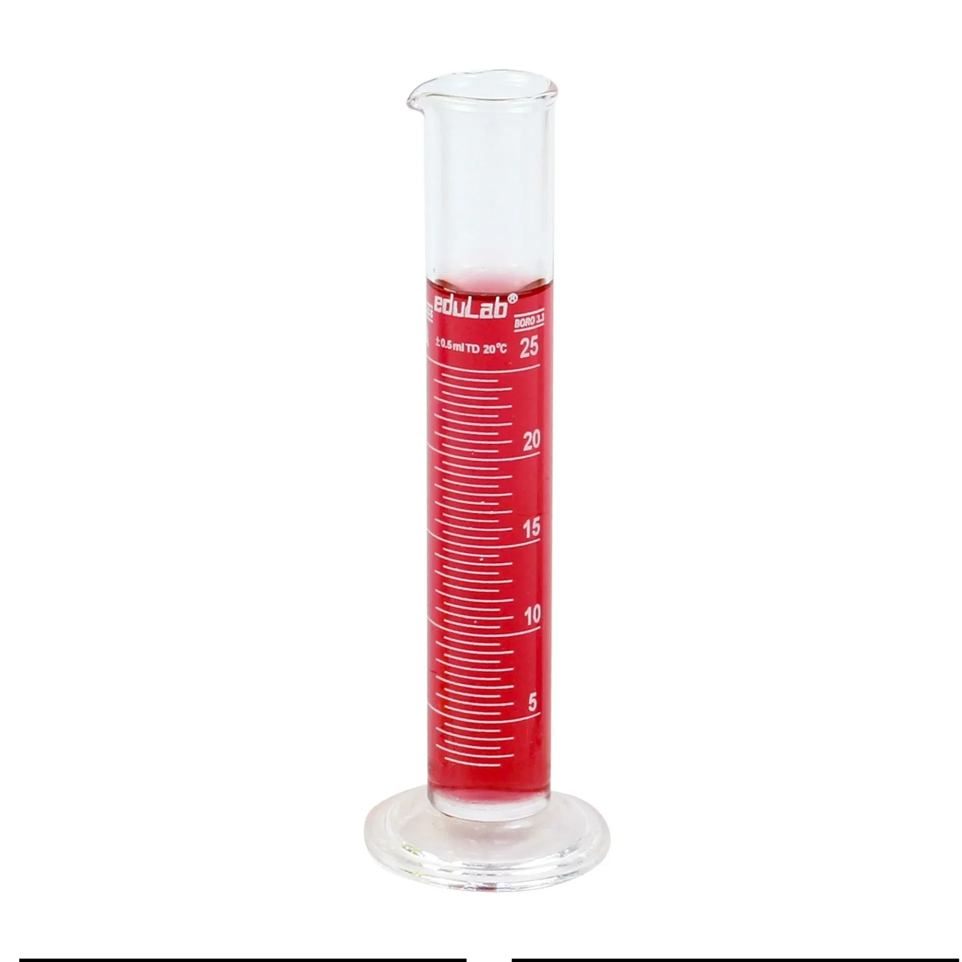 Dereceli Silindir  (25 ml. Cam) Mezür