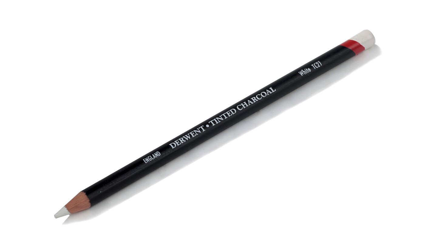 Derwent Tinted Charcoal Renkli Kömür Füzen Kalem TC21 White