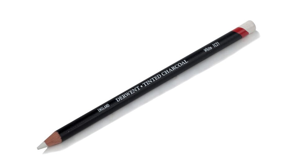 Derwent Tinted Charcoal Renkli Kömür Füzen Kalem TC21 White