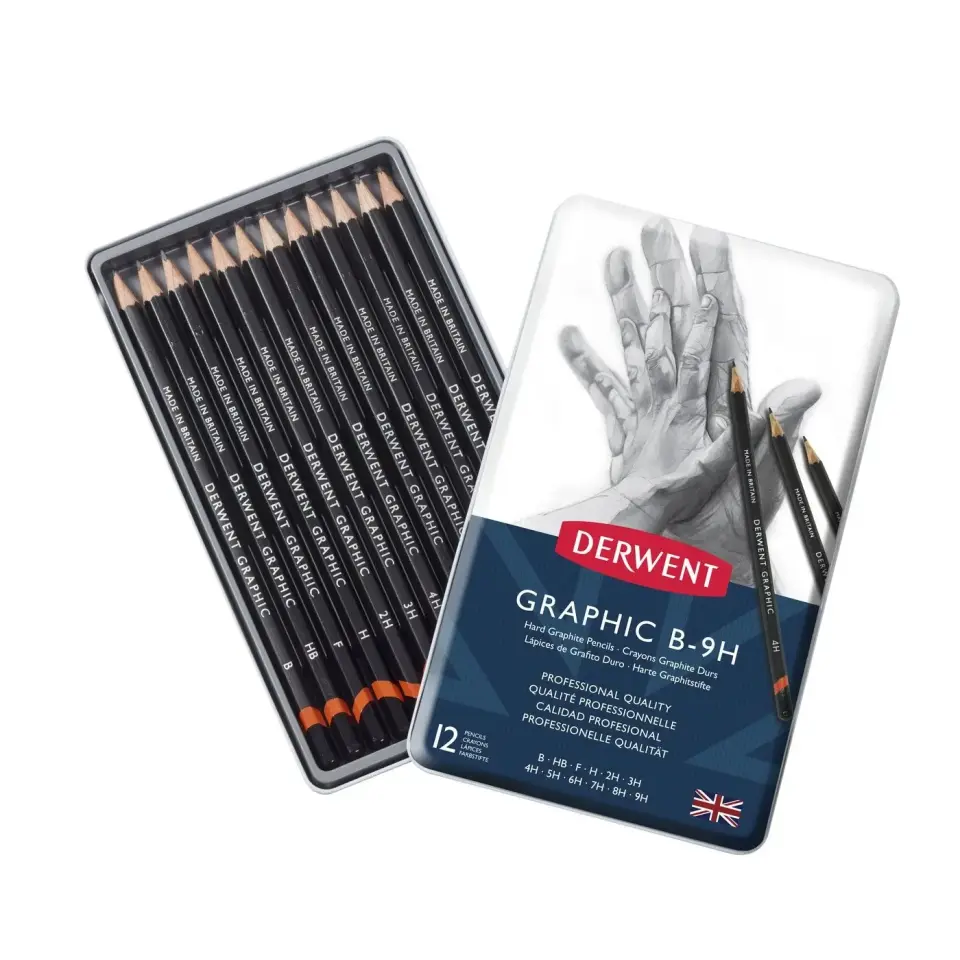 Derwent Graphic 12’li Dereceli Kurşun Kalem Seti B-9H