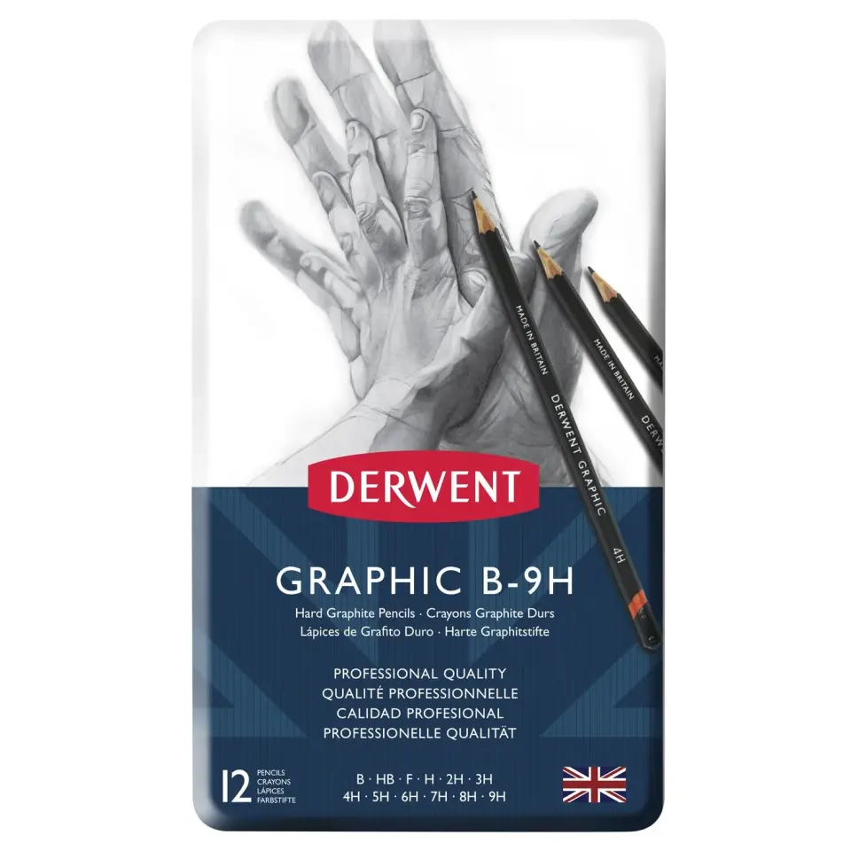 Derwent Graphic 12’li Dereceli Kurşun Kalem Seti B-9H