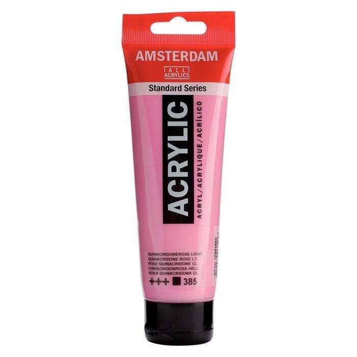 Amsterdam Akrilik Boya 120ml 385 Quinacridone Rose Light