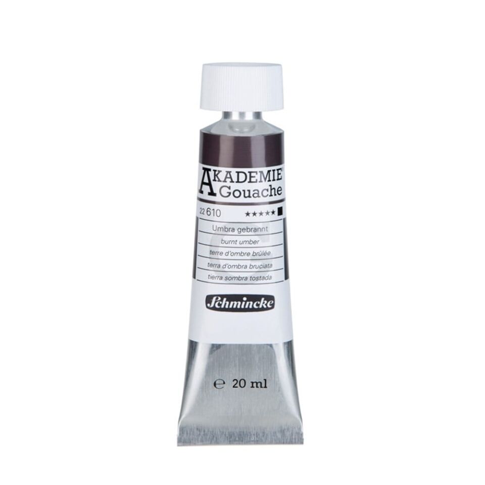 Schmincke Akademie Guaj Boya 20 ml 610 Burnt Umber