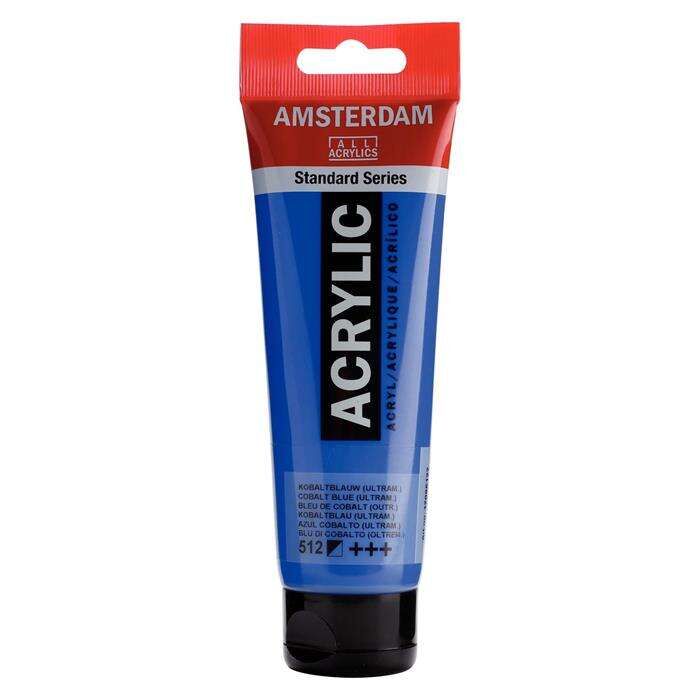 Amsterdam Akrilik Boya 120ml 512 Cobalt Blue Ultramarine