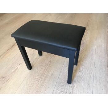 Cremonia Piyano Taburesi Siyah Sandıklı Masif Ayaklı