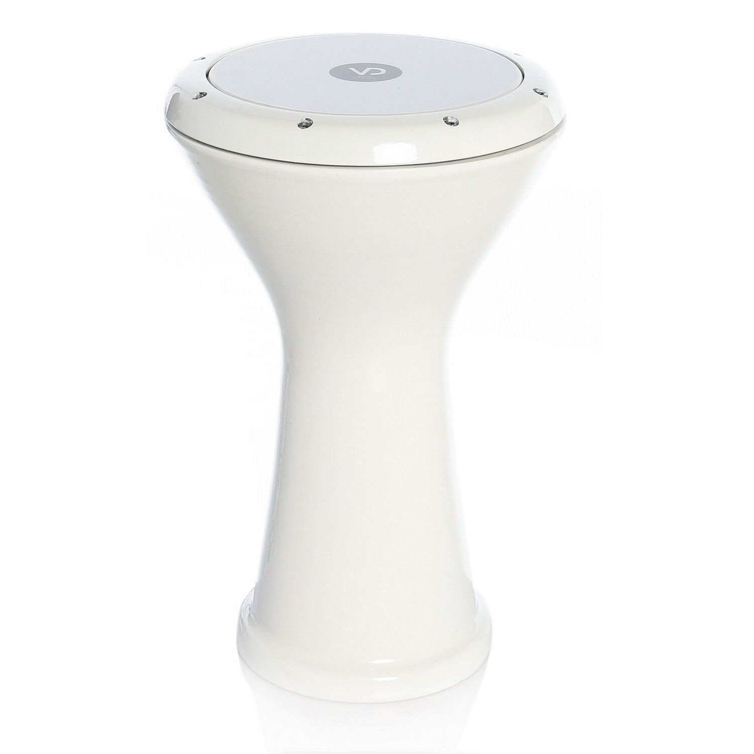 Vatan Darbuka 3027 Döküm Boyalı Darbuka - Beyaz -Taşıma Kılıflı