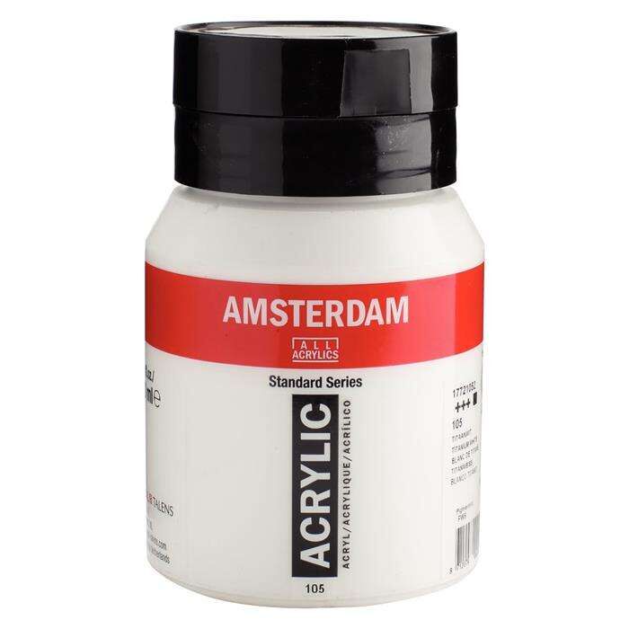 Amsterdam Standard Akrilik Boya 500 ml 105 Titanium White
