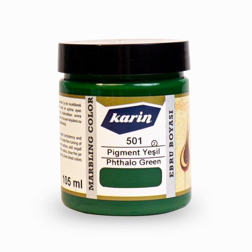 Karin Ebru Boyası 501 Pigment Yeşil 105 ml