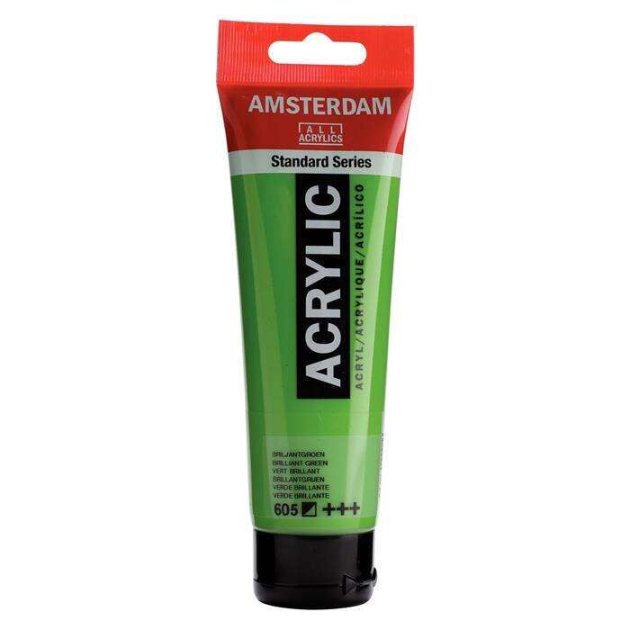 Amsterdam Akrilik Boya 120ml 605 Brilliant Green