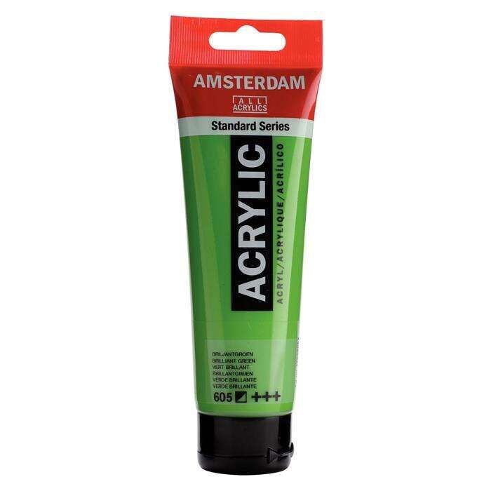 Amsterdam Akrilik Boya 120ml 605 Brilliant Green