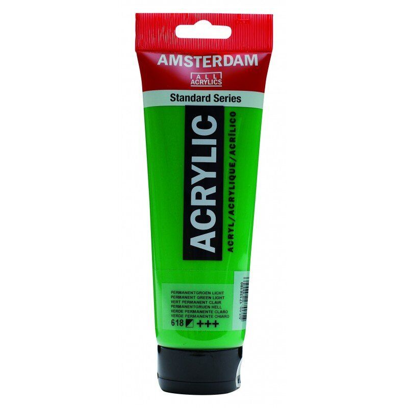 Amsterdam Akrilik Boya 120ml 618 Permanent Green Light