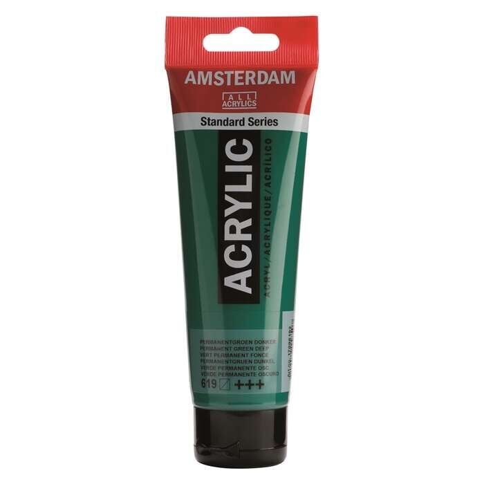 Amsterdam Akrilik Boya 120ml 619 Permanent Green Deep
