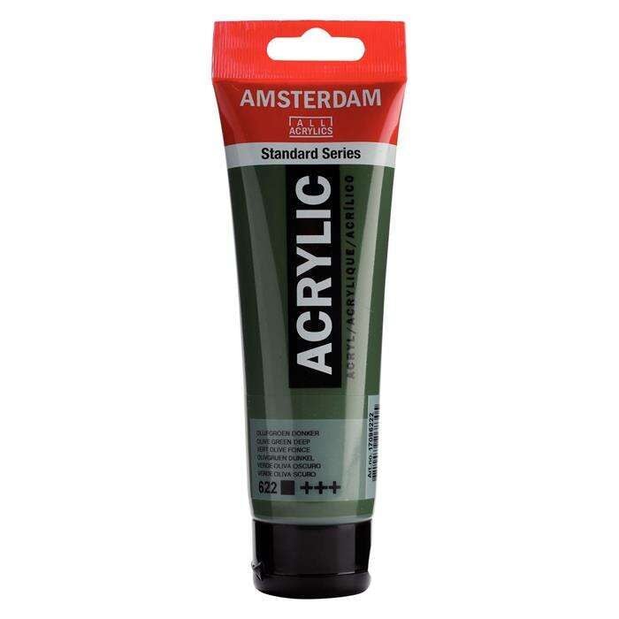 Amsterdam Akrilik Boya 120ml 622 Olive Green Deep