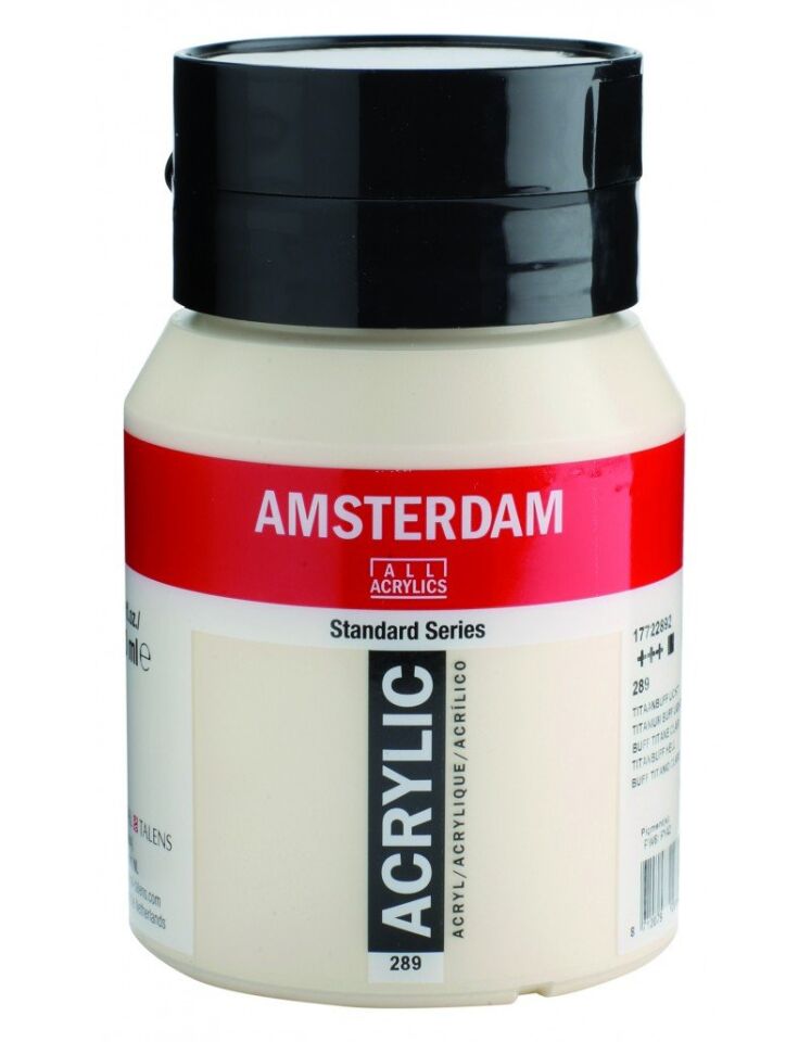 Amsterdam Akrilik Boya 500ml 289 Titanium Buff Light
