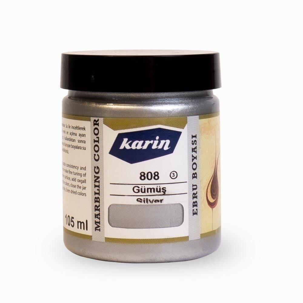 Karin Ebru Boyası 808 Gümüş 105 ml